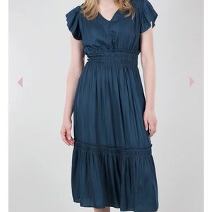 Navy Blue midi dress